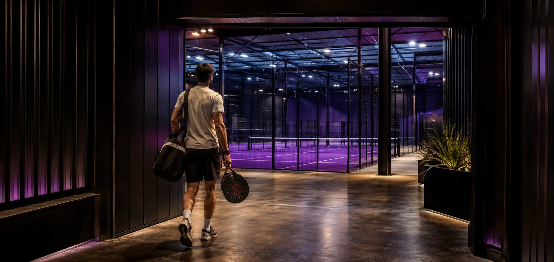 Játékos megérkezik a Padel Bros klubba